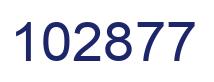 Number 102877 blue image