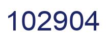 Número 102904 imagen azul