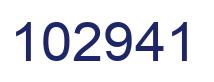 Number 102941 blue image