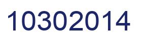 Number 10302014 blue image