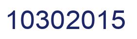 Number 10302015 blue image