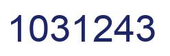 Número 1031243 imagen azul