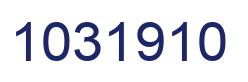 Number 1031910 blue image