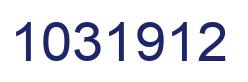 Number 1031912 blue image