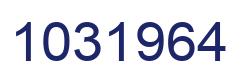Number 1031964 blue image
