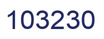 Number 103230 blue image