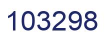 Number 103298 blue image