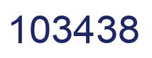 Number 103438 blue image