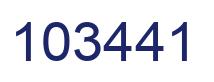 Número 103441 imagen azul