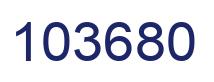 Number 103680 blue image