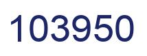 Number 103950 blue image