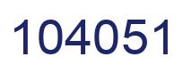 Número 104051 imagen azul