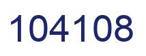 Number 104108 blue image