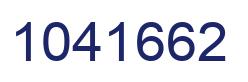 Number 1041662 blue image
