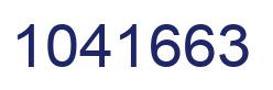 Number 1041663 blue image