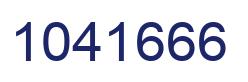 Number 1041666 blue image