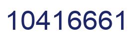 Number 10416661 blue image