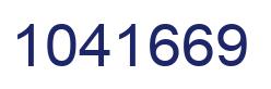 Número 1041669 imagen azul