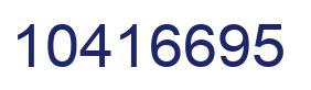 Número 10416695 imagen azul