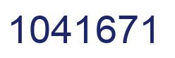 Number 1041671 blue image