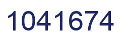 Number 1041674 blue image