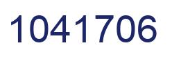 Number 1041706 blue image