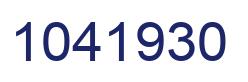 Number 1041930 blue image