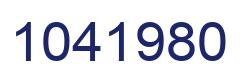 Número 1041980 imagen azul