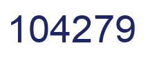 Number 104279 blue image