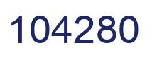 Number 104280 blue image