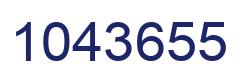 Number 1043655 blue image