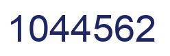 Number 1044562 blue image