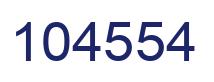 Number 104554 blue image