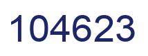 Number 104623 blue image