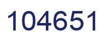 Number 104651 blue image