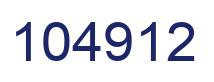 Número 104912 imagen azul