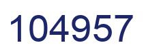 Número 104957 imagen azul