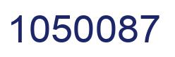 Number 1050087 blue image