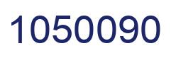 Number 1050090 blue image