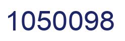 Number 1050098 blue image