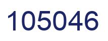 Number 105046 blue image