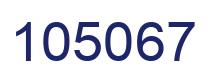 Number 105067 blue image