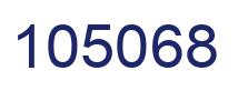 Number 105068 blue image