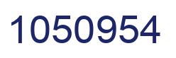 Number 1050954 blue image