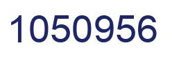 Number 1050956 blue image