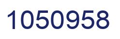 Number 1050958 blue image
