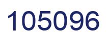 Number 105096 blue image