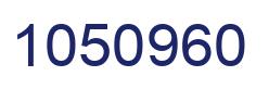 Number 1050960 blue image