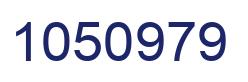 Number 1050979 blue image