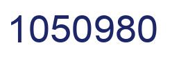 Number 1050980 blue image